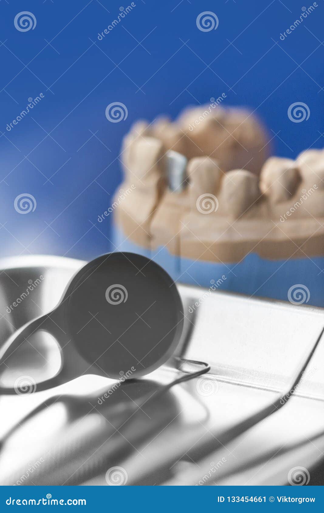 Dental Prosthesis with Tools Stock Image Image of dental, acrylic