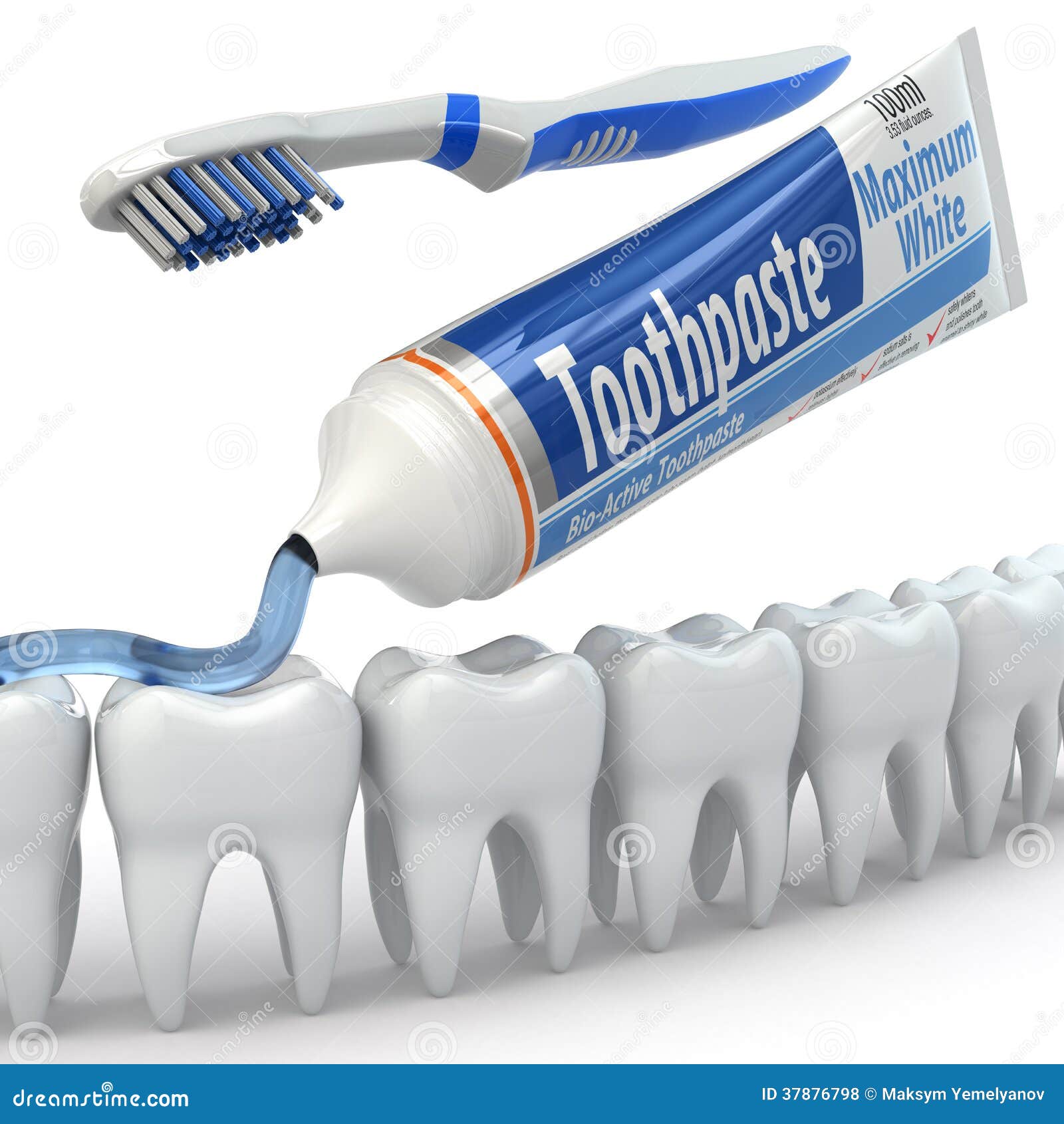 Dental Protection, Teeth, Toothpaste And Toothbrushes. Royalty Free Stock Photos Image 37876798