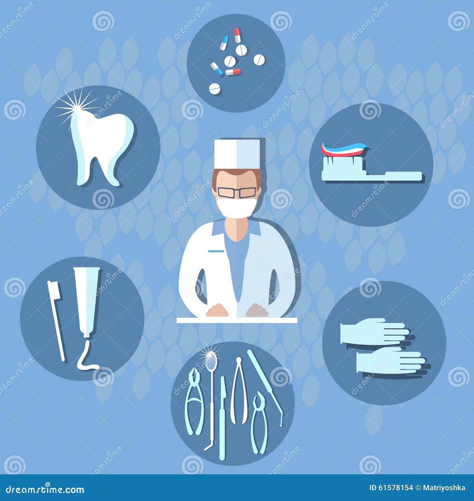Dental Surgery, Dental Treatment Stock Vector - Illustration of enamel, oral:  61578154
