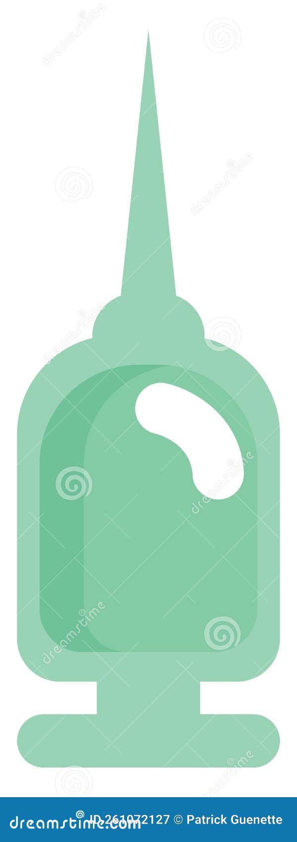 Dental syringe, icon stock vector. Illustration of teeth 261072127
