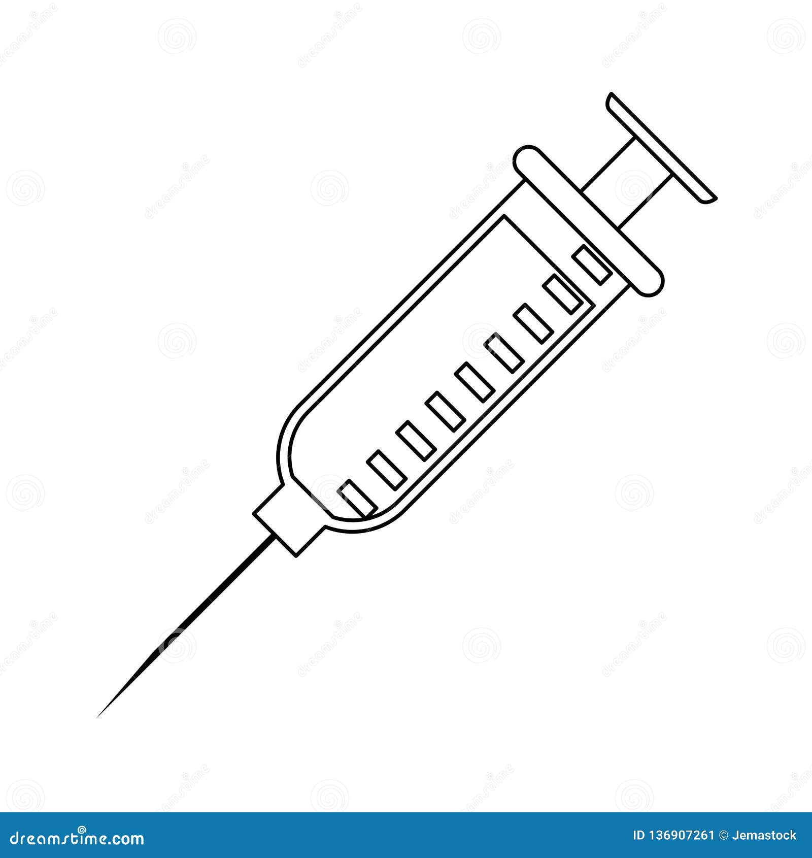 Dental syringe symbol stock vector. Illustration of stomatology 136907261