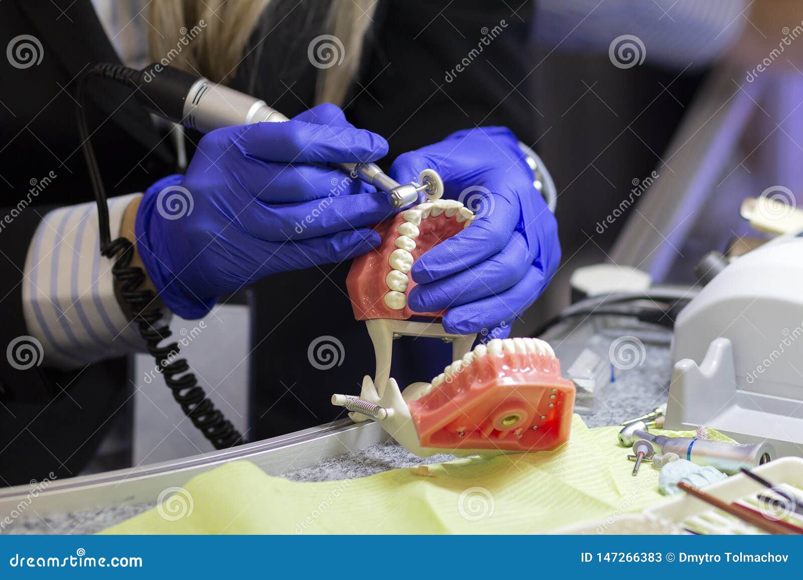 Dental Technician or Prosthesis Worker Stock Image Image of people