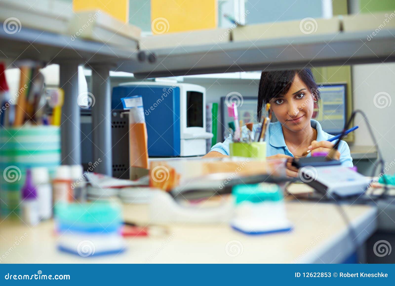 Dental technician trainee stock image. Image of science 12622853
