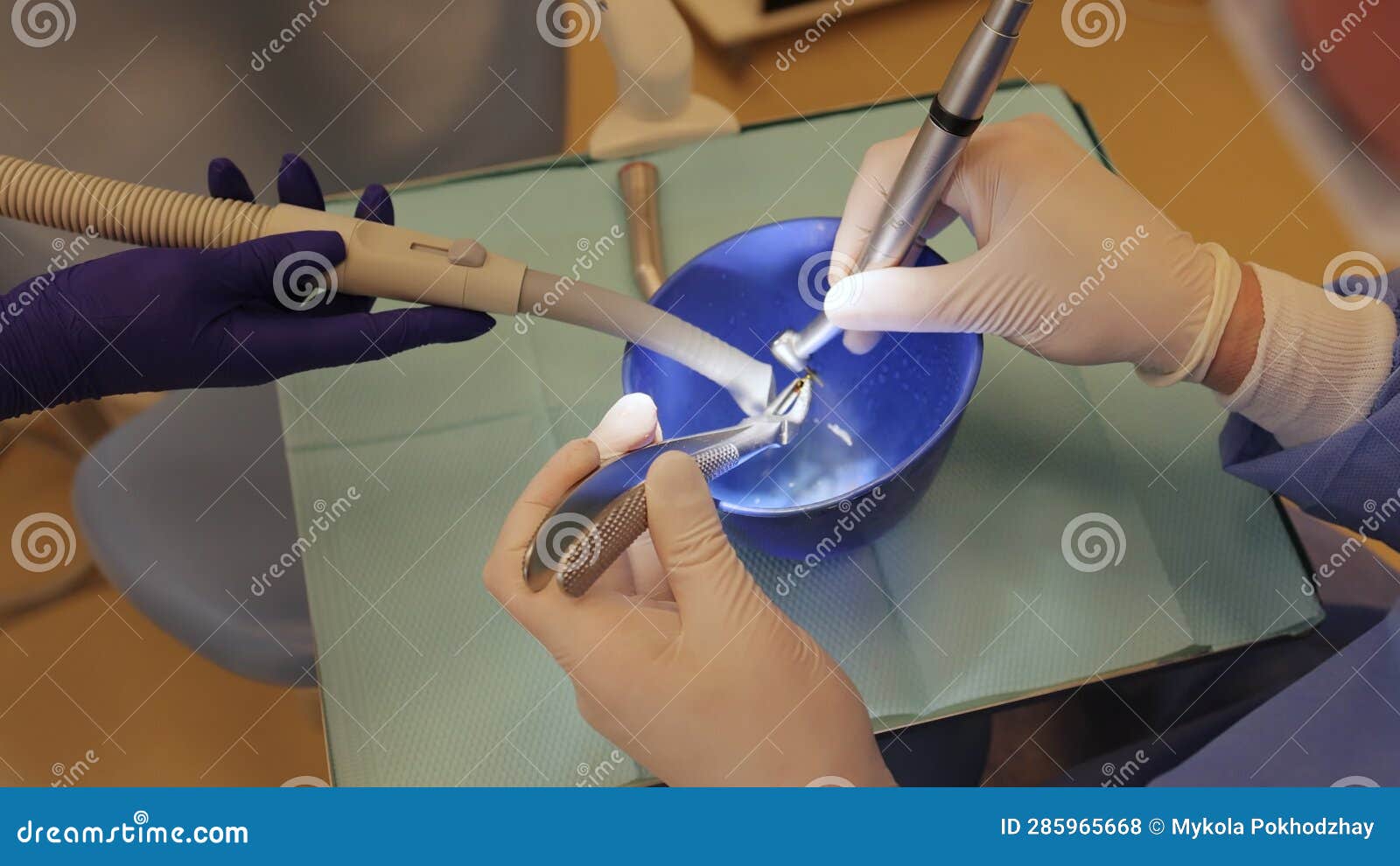 Dental Technician Will Design Dental Crowns. Dental Technician
