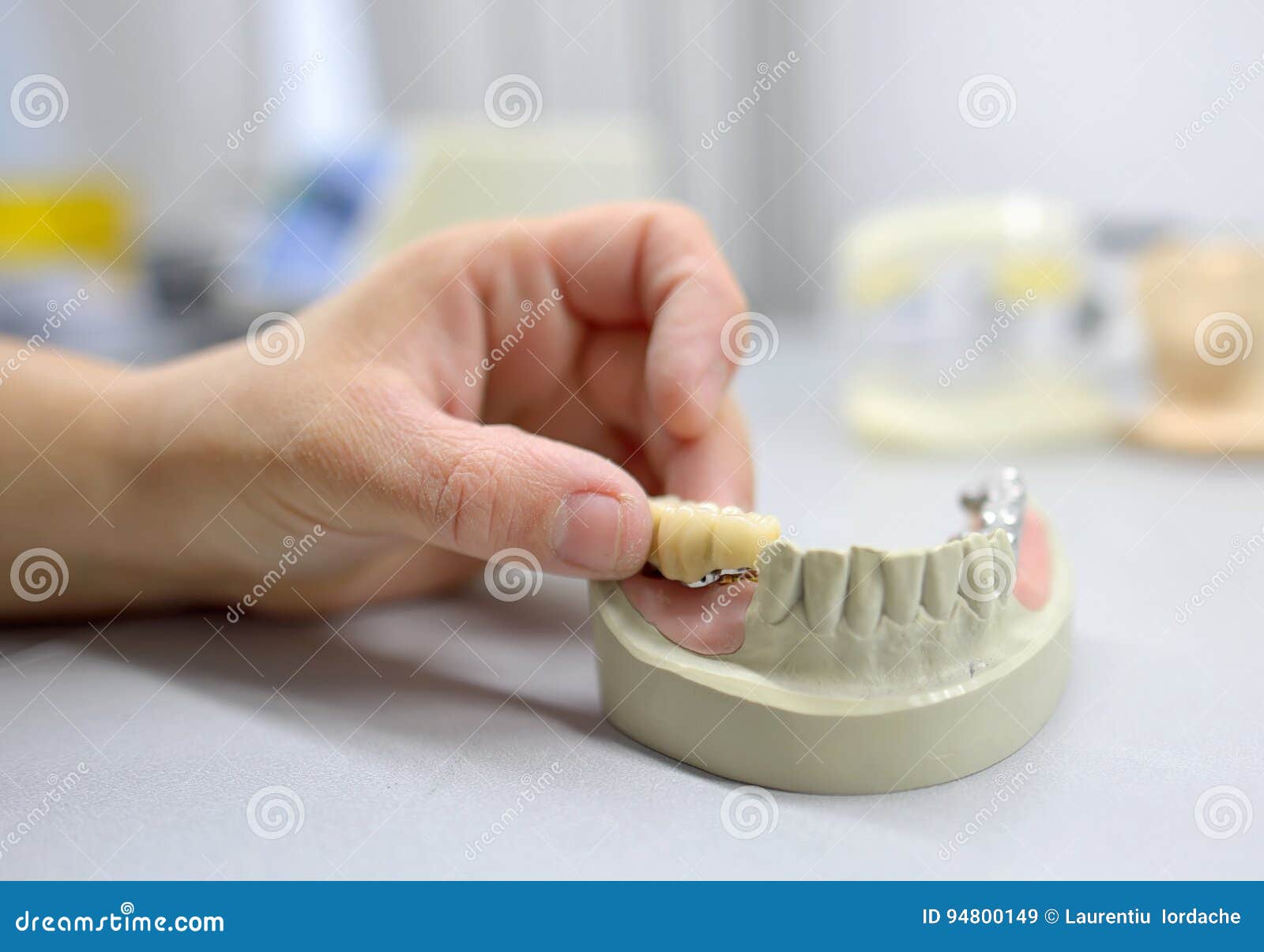 dental technician working
