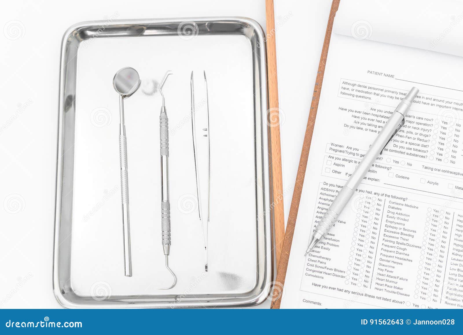 Dental Tools Chart