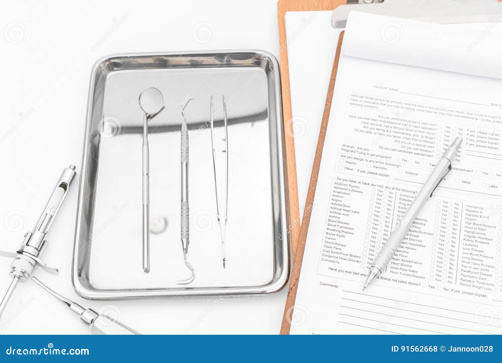 Dental Tools Chart