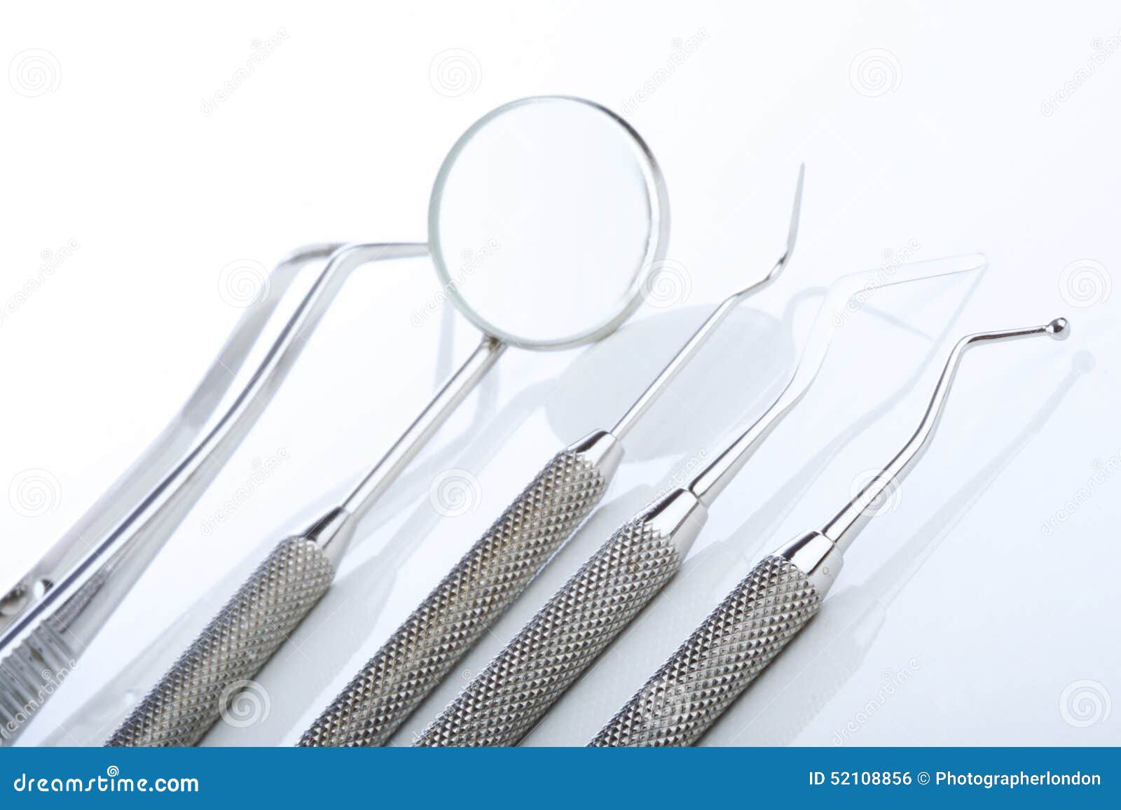 Dental Tools and Equipment. Over White Background Stock Photo Image