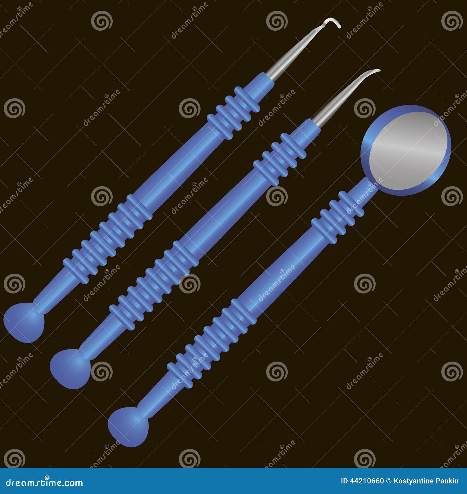 Dental tools for home stock vector. Illustration of inspection 44210660