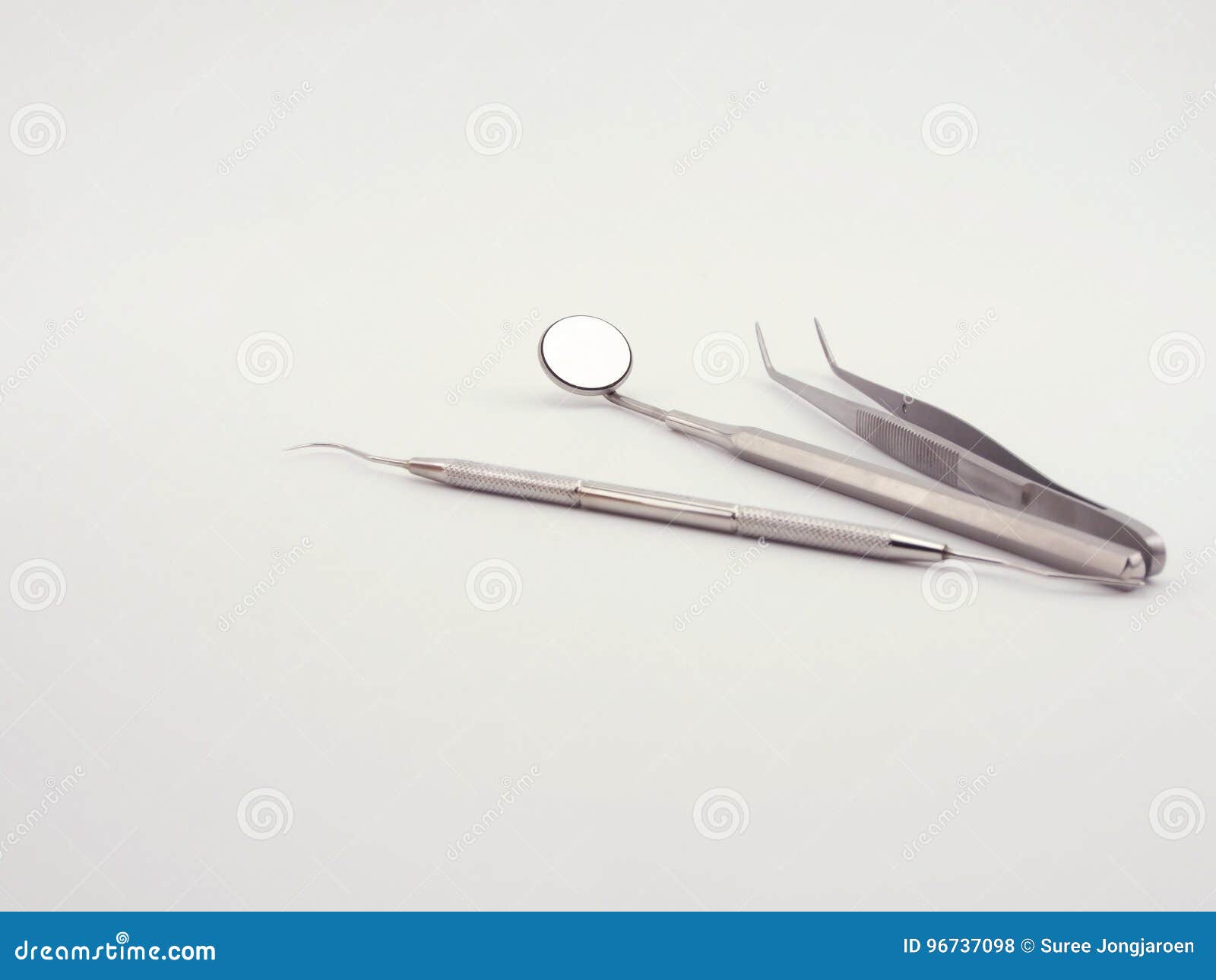 Dental Tools on White Background Stock Photo Image of whitebackground