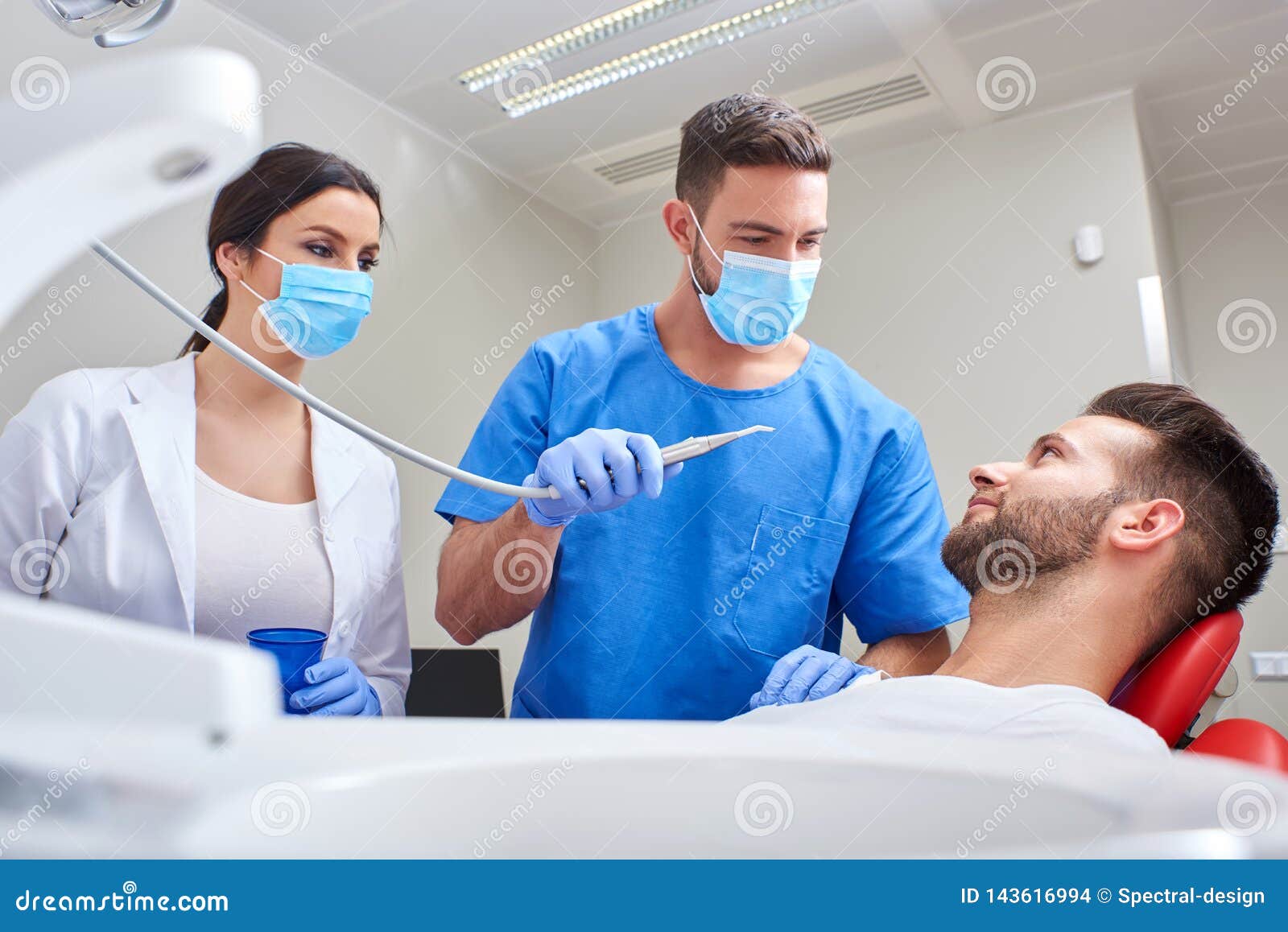 Dental Treatment In A Clinic Stock Photo Image of 