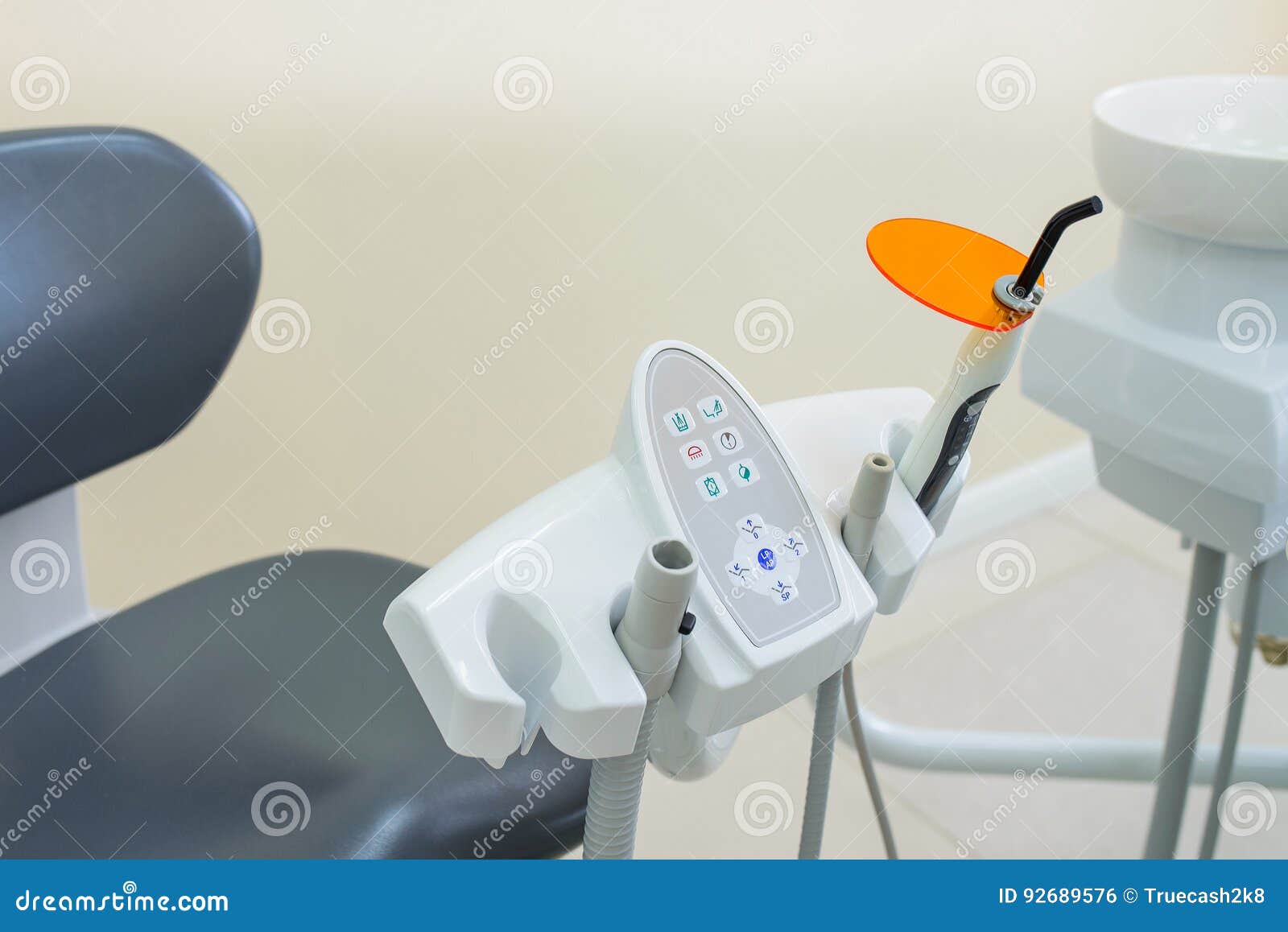 Dental UV Curing Light Lamp . Ultraviolet Polymerization Light Tool with Orange Blocking Glass