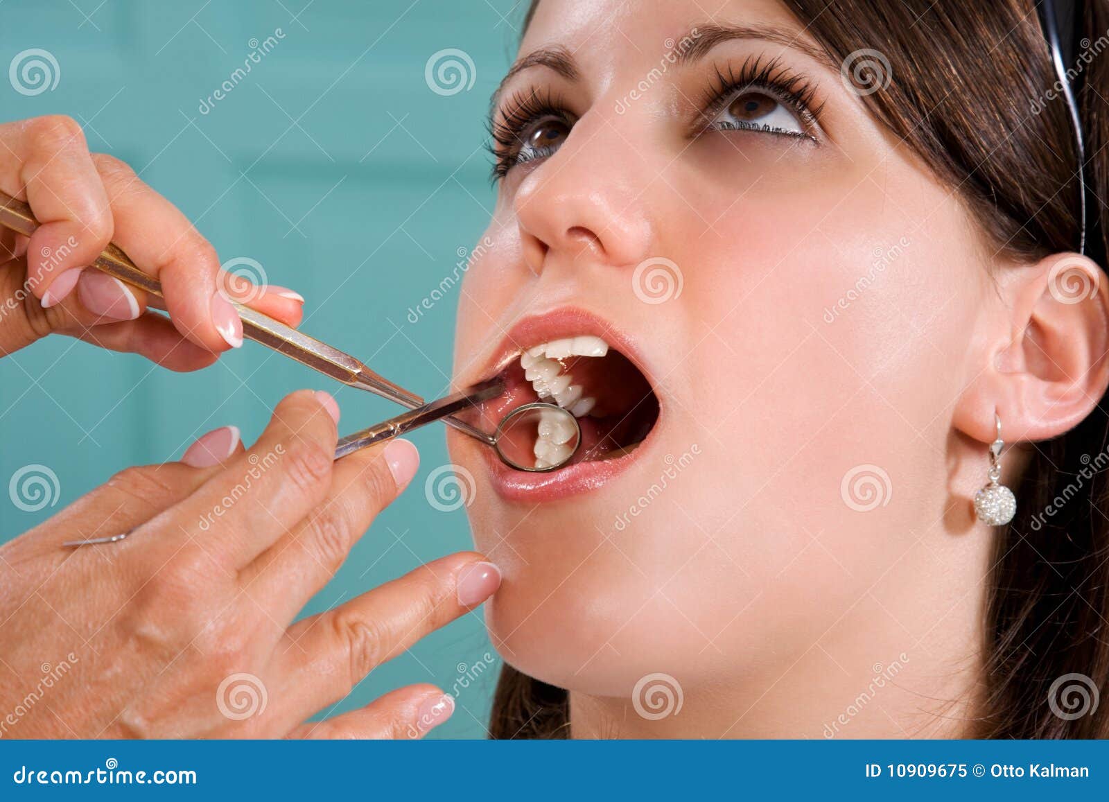 Dental visit stock image. Image of finger, clinic, operation 10909675
