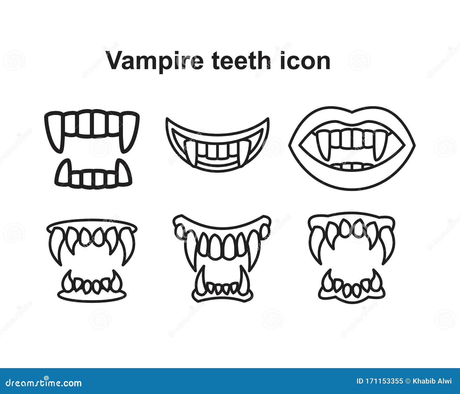 Dentes, Ilustração Do ícone Dentes Do Vampiro Para Desenho Gráfico E Web  Ilustração Stock - Ilustração de disfarce, sangue: 171153355