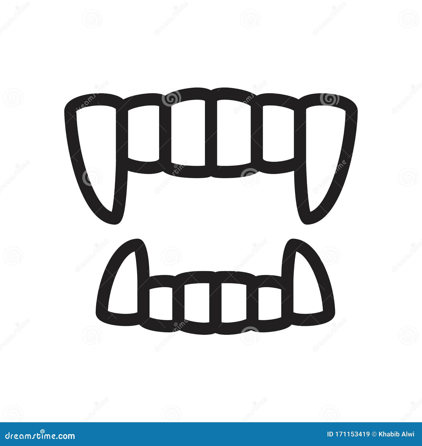 Dentes, Ilustração Do ícone Dentes Do Vampiro Para Desenho Gráfico