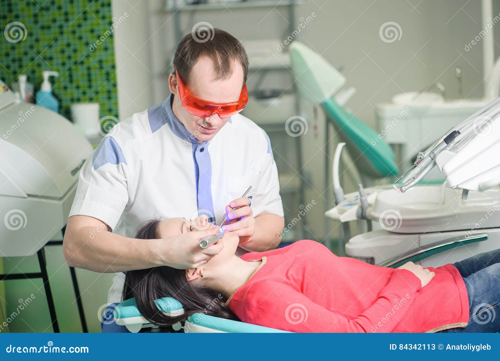 Dentist accepts patients stock image. Image of patient 84342113