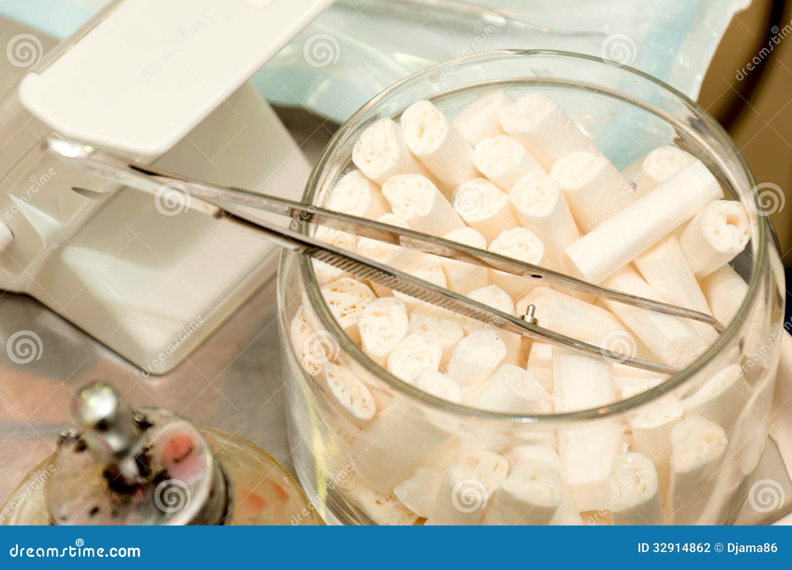 Dentist cotton stock photo. Image of claws, biology, care 32914862