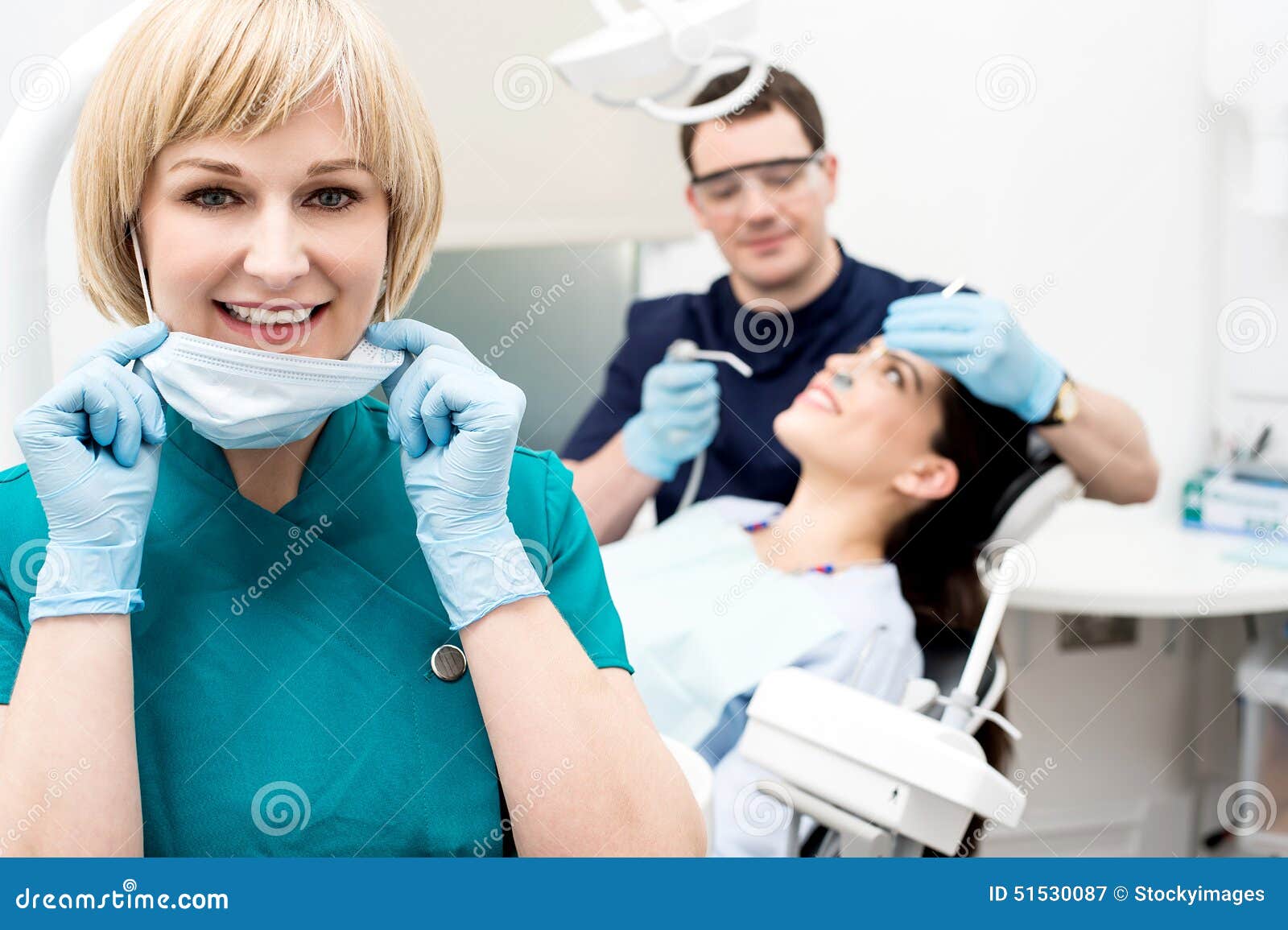Dentist Holding Dental Tools Stock Image Image of practitioner
