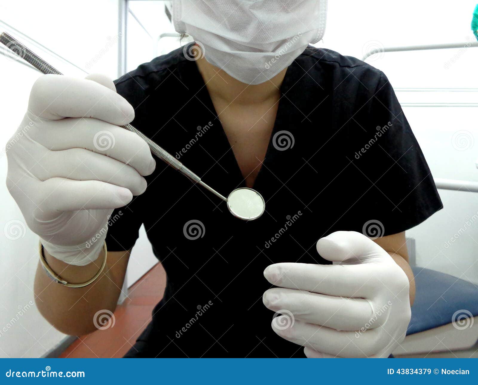 Dentist, Latex Gloves and Mirror Stock Image Image of dentistry