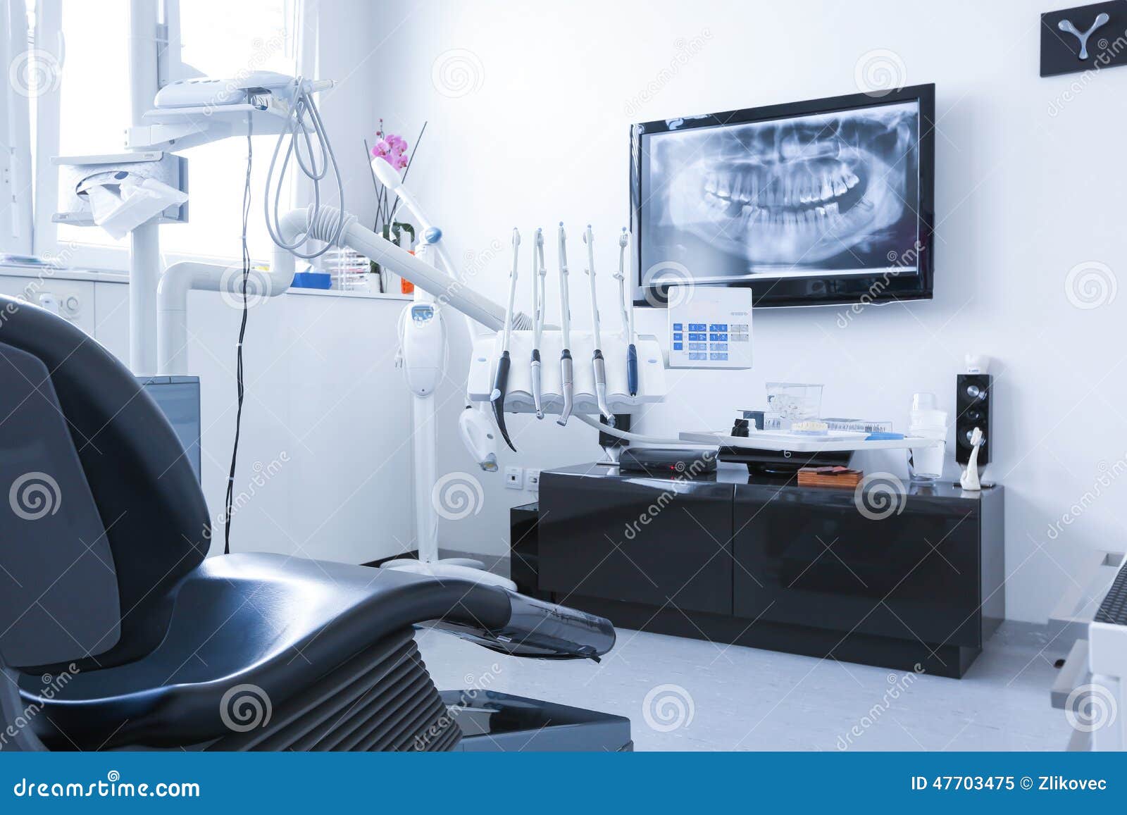 Dentist S Chair with Xray Picture Stock Image Image of dentist