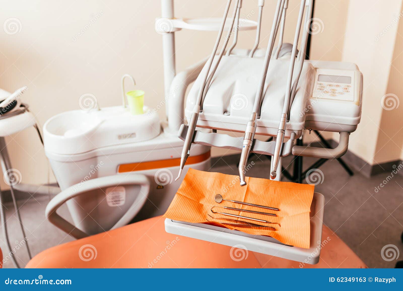 Dentist tool rack stock image. Image of hand, clinic 62349163
