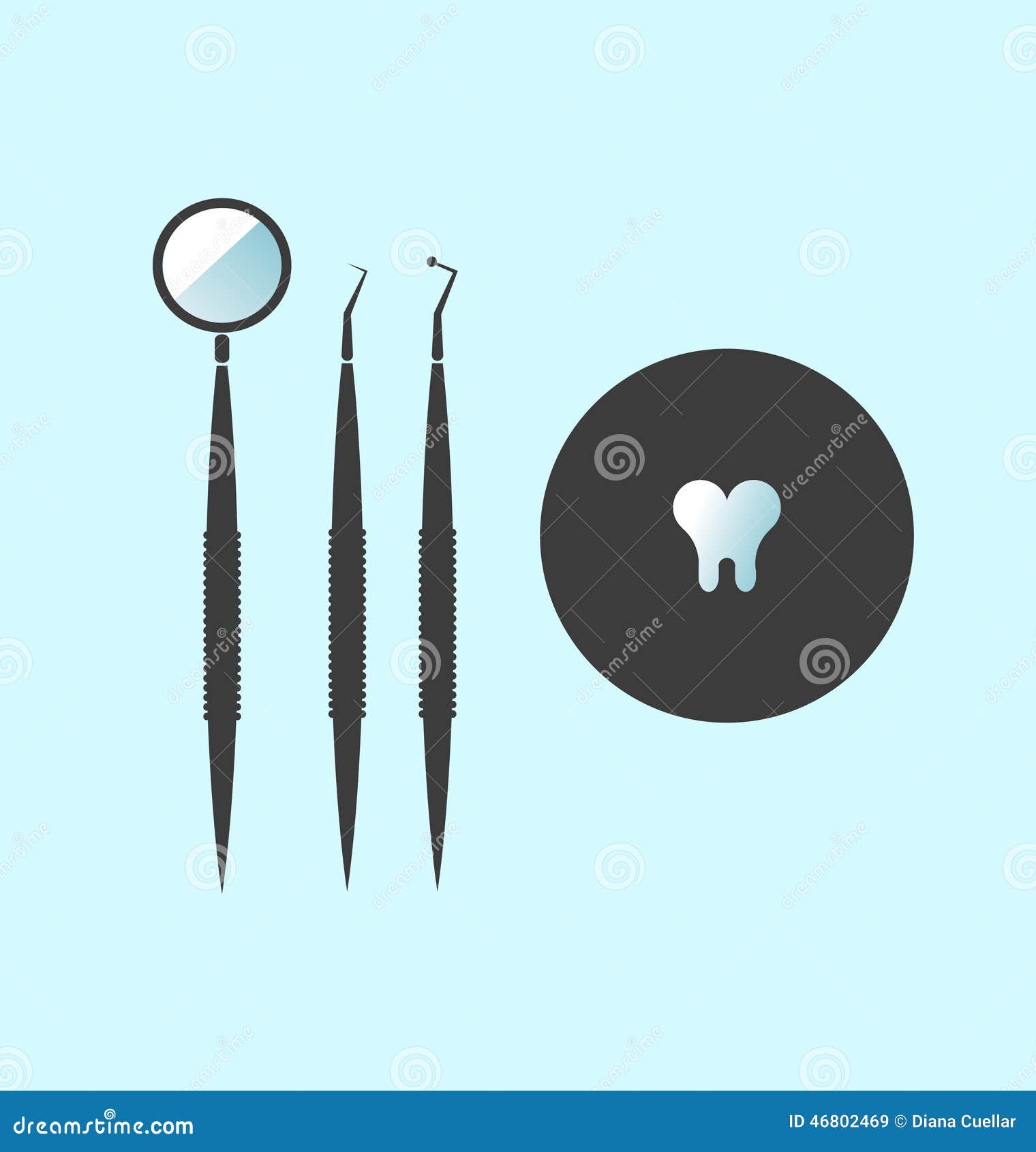 Dentist tools stock vector. Illustration of tubes, dropper 46802469