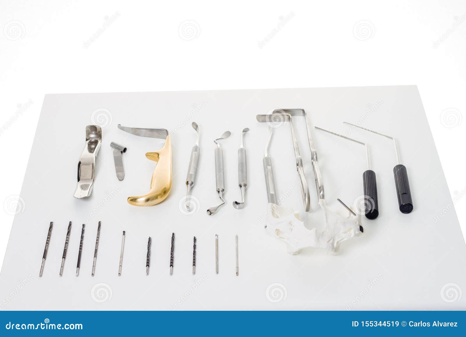 Dentist Tools for Tooth and Implant Extractions Stock Image Image of