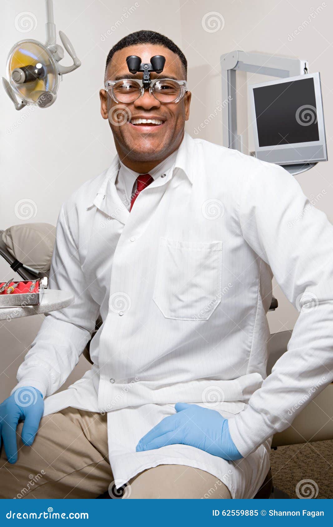 Dentist Wearing Dental Binocular Loupes Stock Image Image of kind