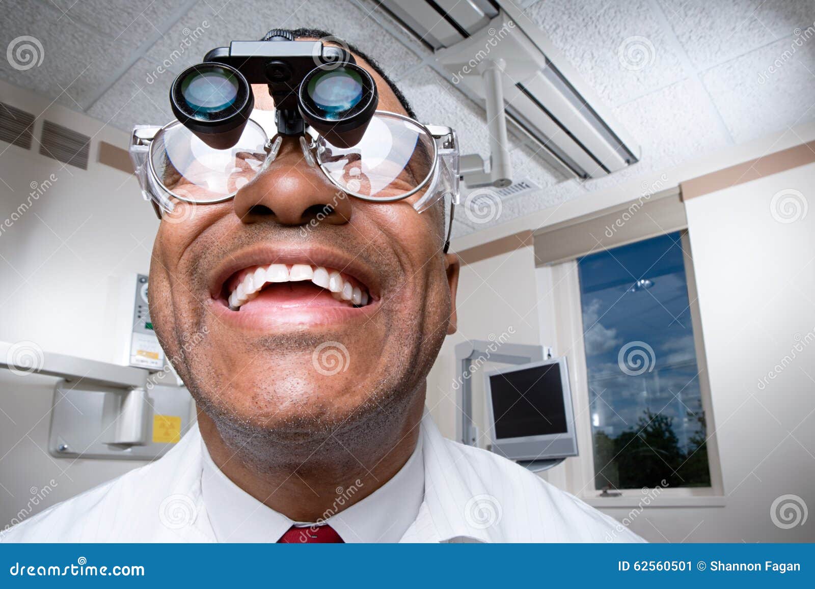 Dentist Wearing Dental Binocular Loupes Stock Image Image of kind