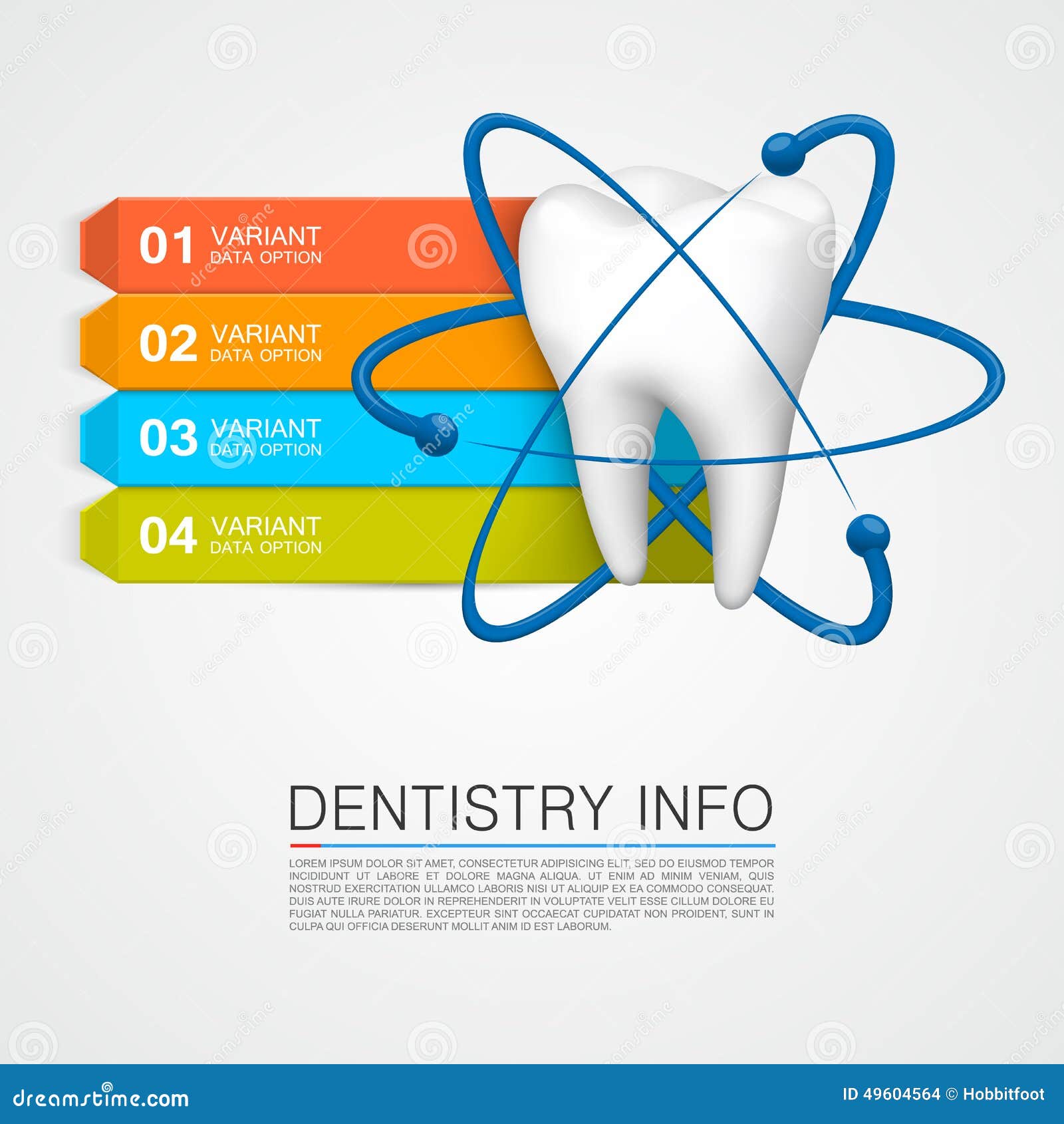 Dentistry Info Medical Art Creative Stock Vector Illustration of