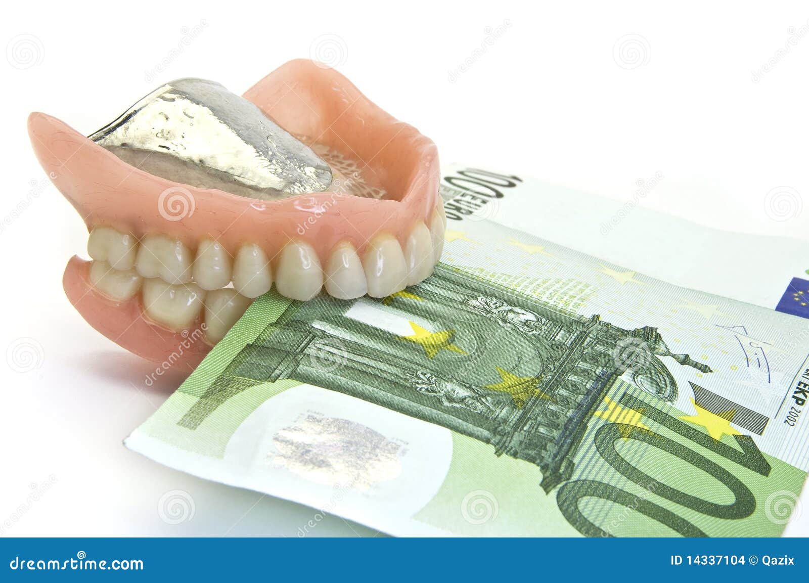 Dentures and money stock photo. Image of dentistry, denture 14337104