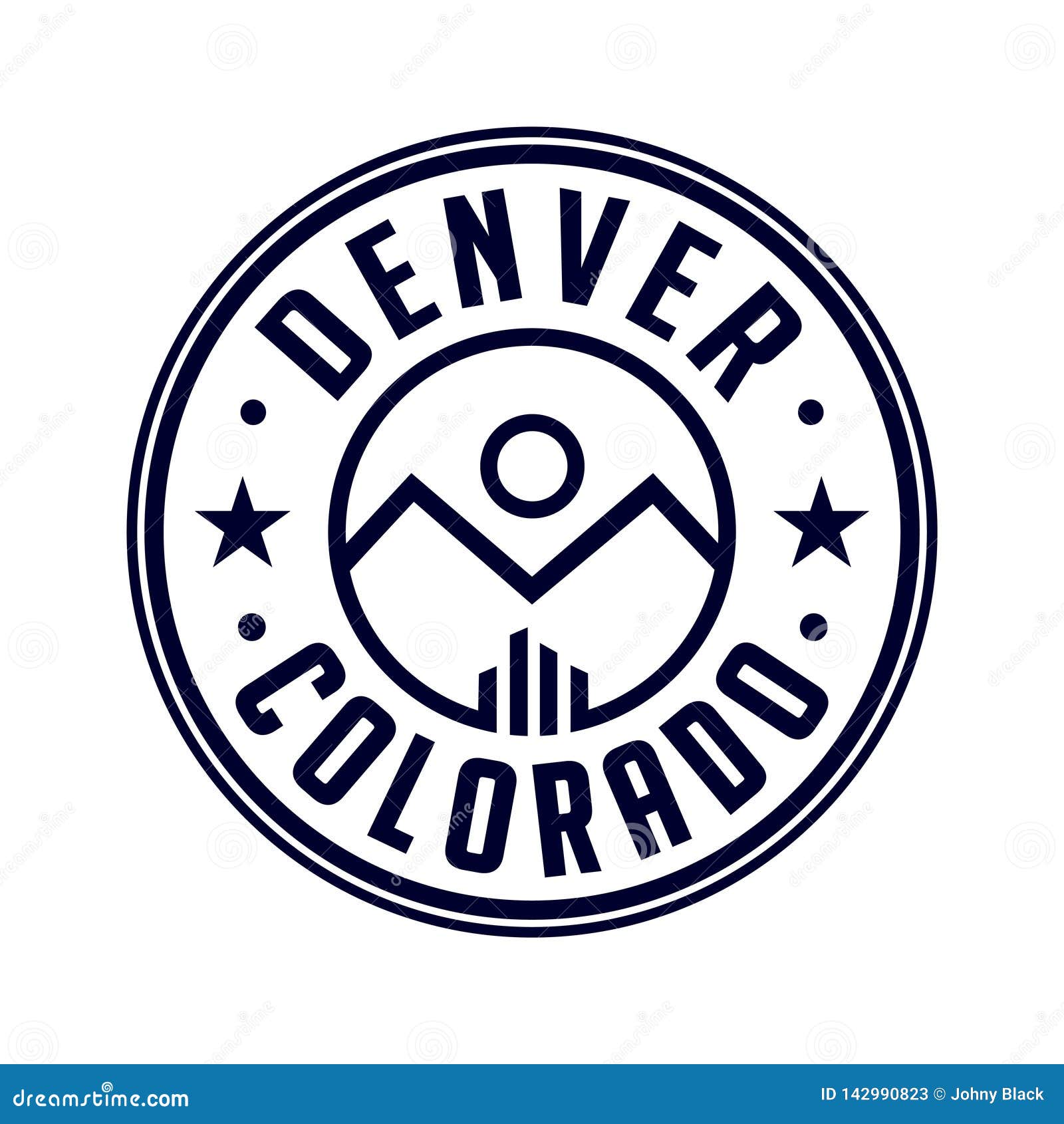 Denver Colorado Logo. Vector and Illustration. Stock Vector ...