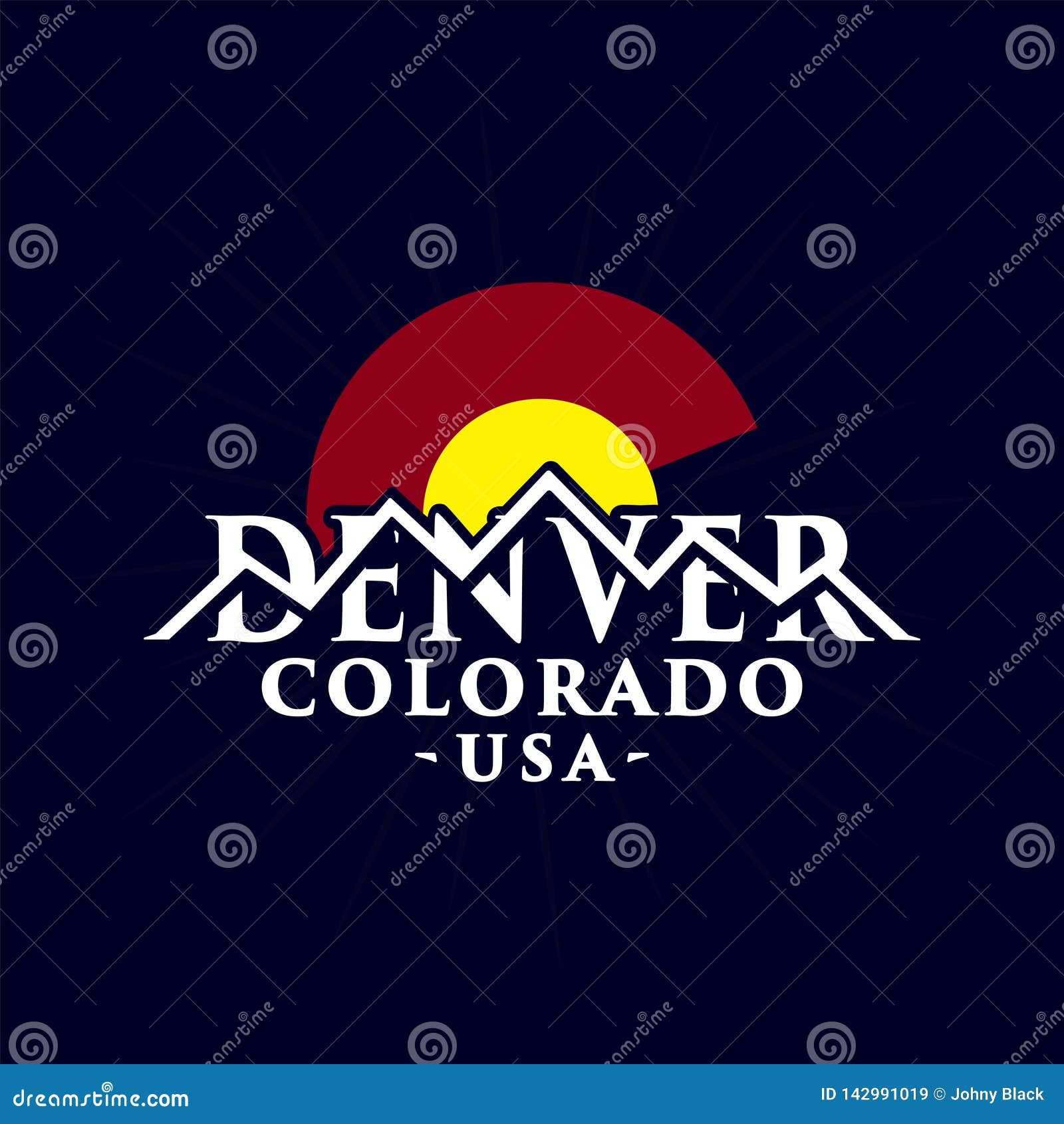 Denver Logo Design. Vector And Illustration. | CartoonDealer.com #132853637