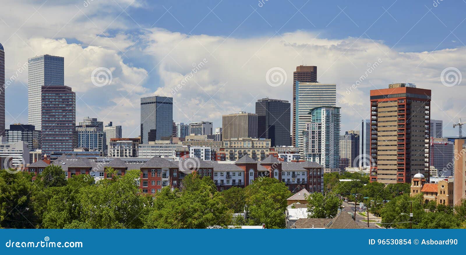 Denver, Colorado Skyline editorial stock image. Image of city - 96530854
