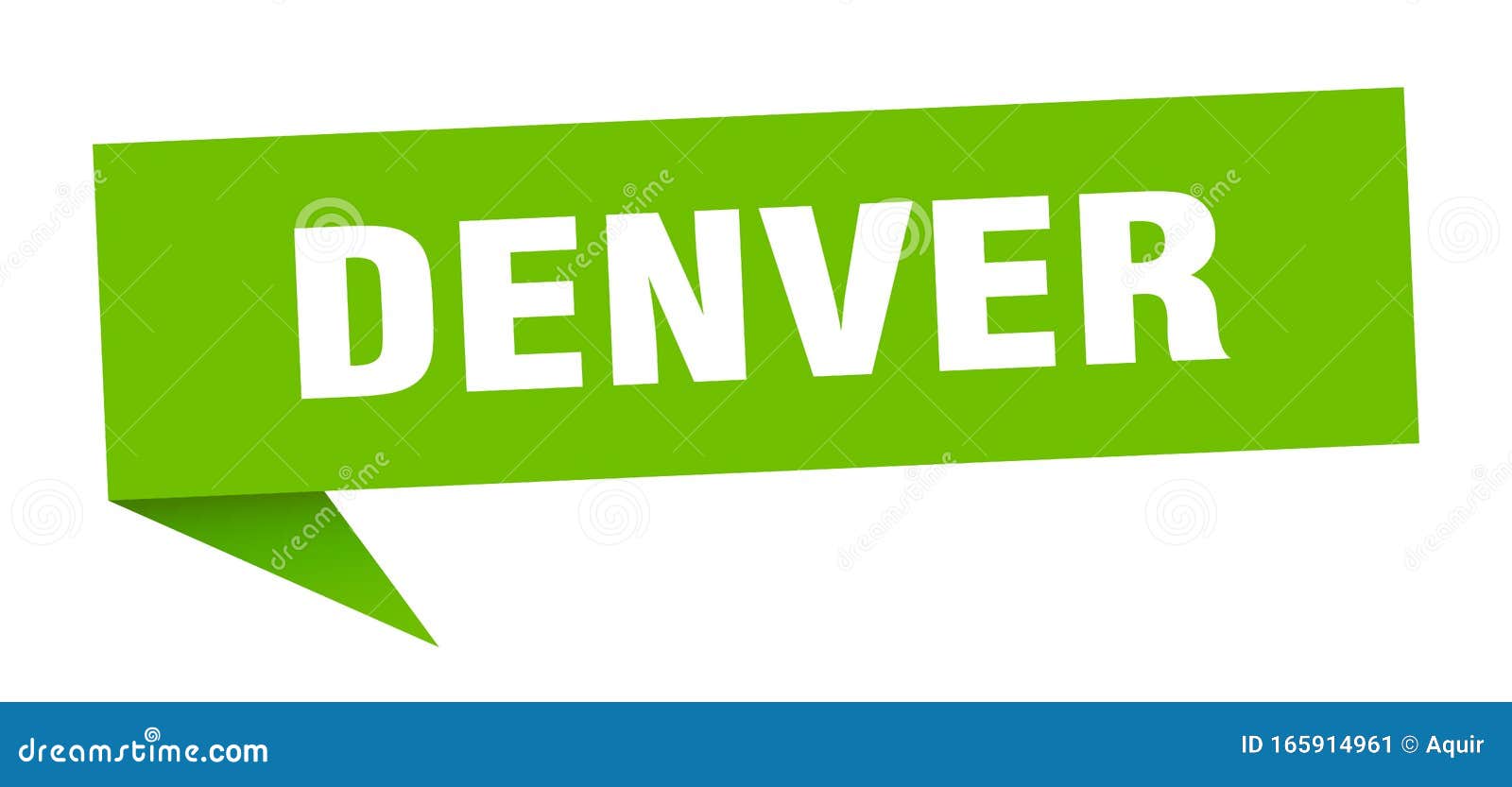 Denver Sticker. Denver Signpost Pointer Sign Stock Vector