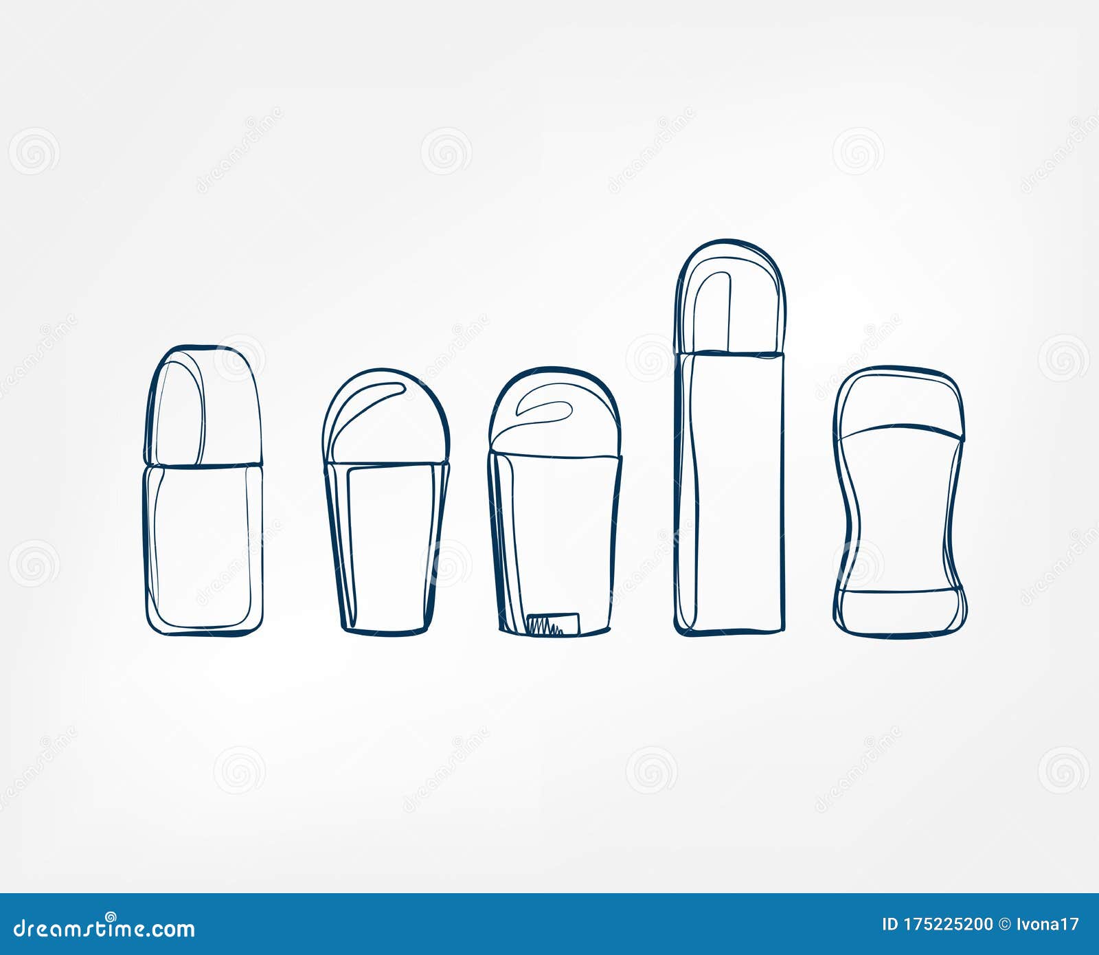 Deodorant Line Icon. Spray Can Vector Illustration Isolated On White