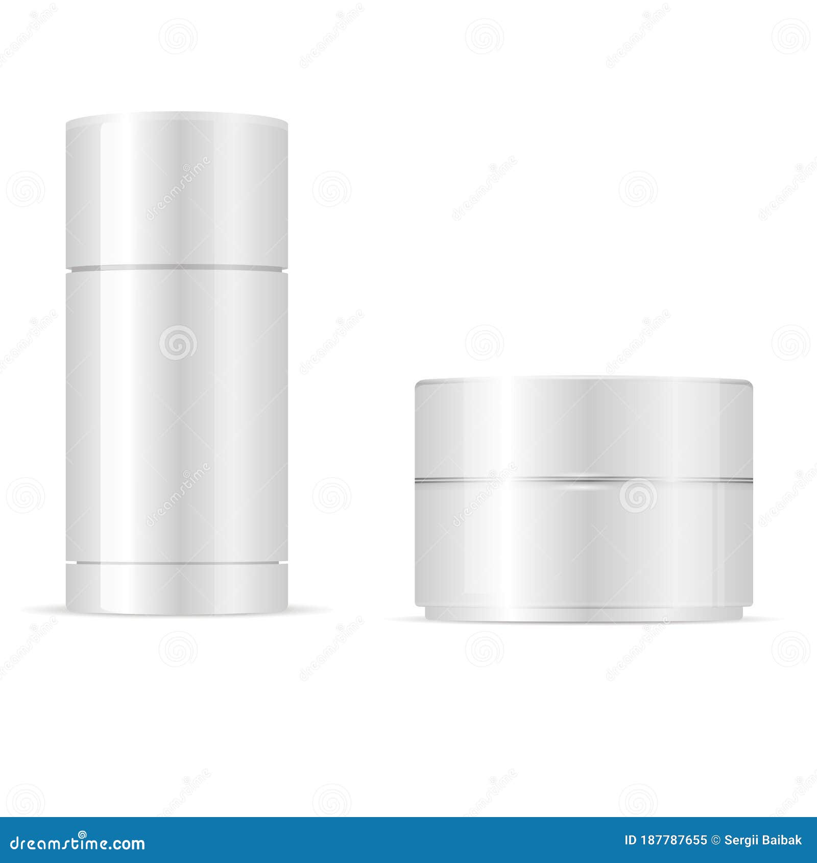 Download Deodorant Stick Cream Jar Round Cosmetic Set Stock Vector Illustration Of Fruit Clear 187787655
