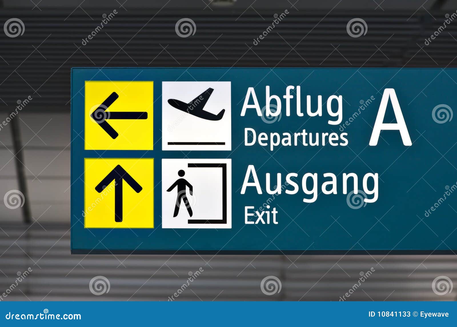 Departure Sign At German Airport Stock Photos Image 10841133