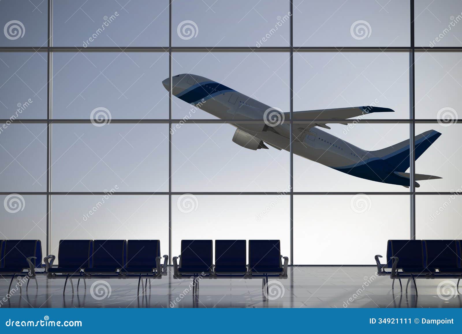 Departures Airport Terminal Stock Illustration - Illustration of shape,  airport: 34921111