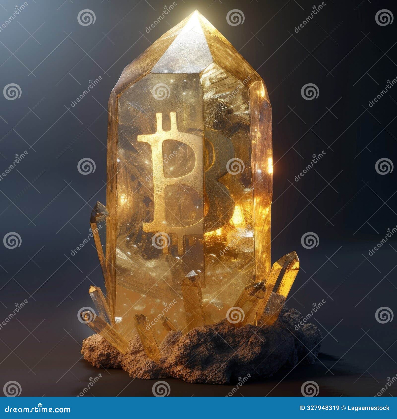 Depict the Life Cycle of a Bitcoin As a Gradually Growing Crystal Stock  Illustration - Illustration of decentralization, protocol: 327948319