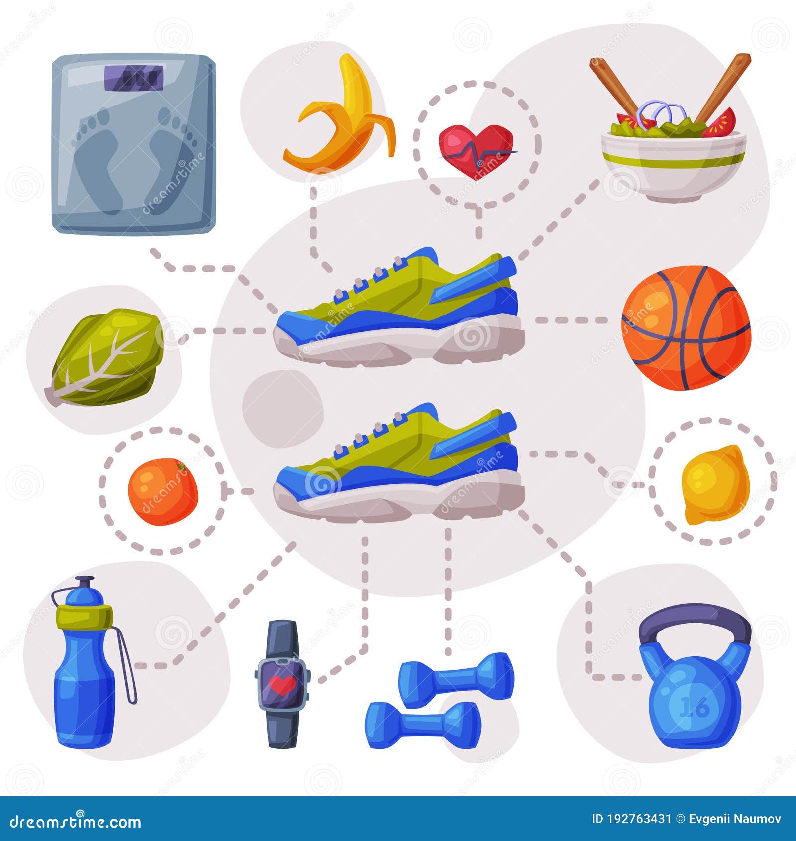 Deportes Y Estilos De Vida Saludables Sneakers Varios Equipos Deportivos Y Comida Saludable Ilustración del Vector - Ilustración de atleta, activo: 192763431 Deportes Y Estilos De Vida Saludables Sneakers Varios Equipos Deportivos Y Comida Saludable Ilustración del Vector - Ilustración de atleta, activo: 192763431