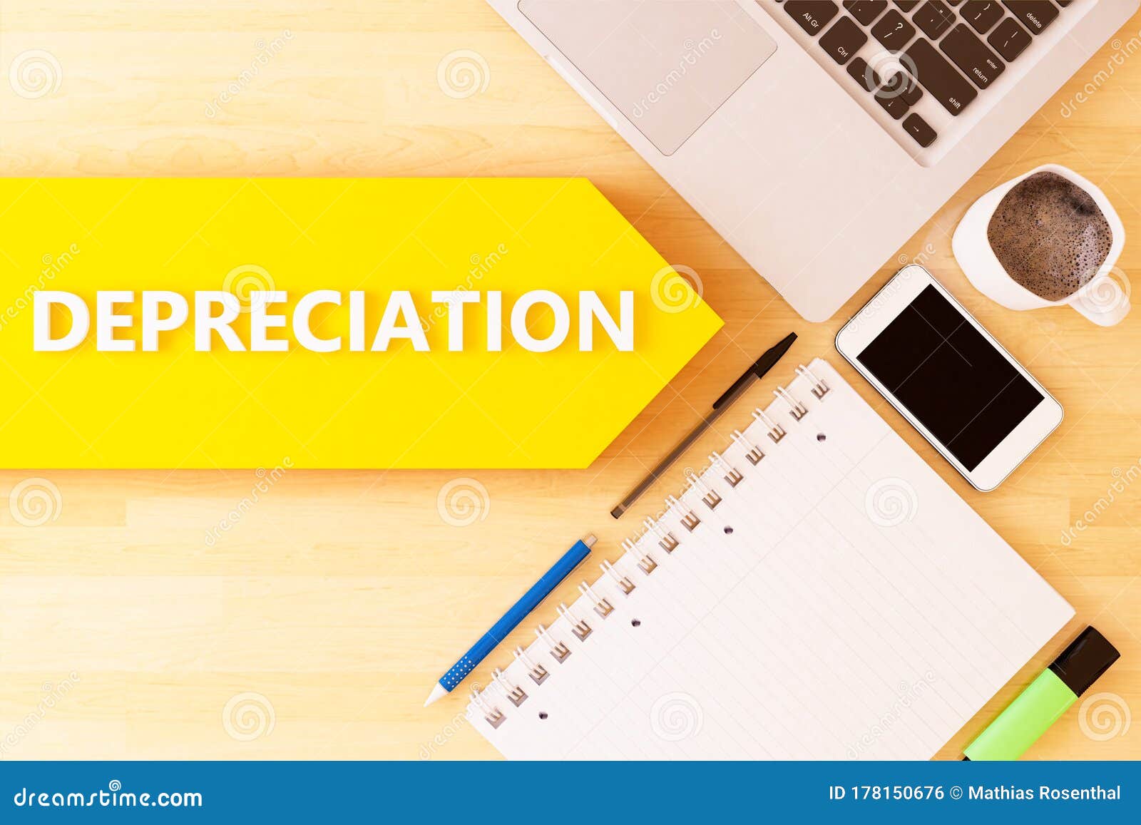 Depreciation stock illustration. Illustration of savings 178150676