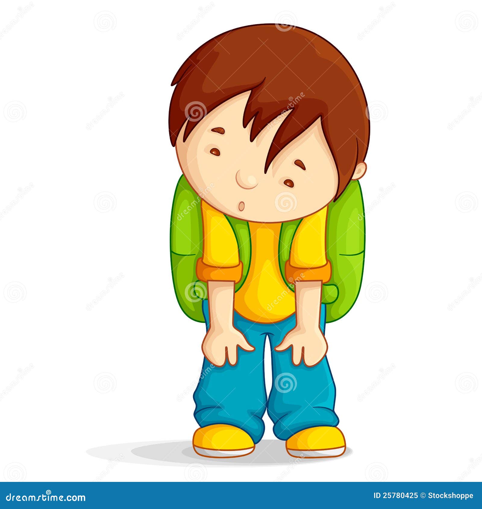 Depressed Boy With School Bag Royalty Free Stock Photo - Image: 25780425