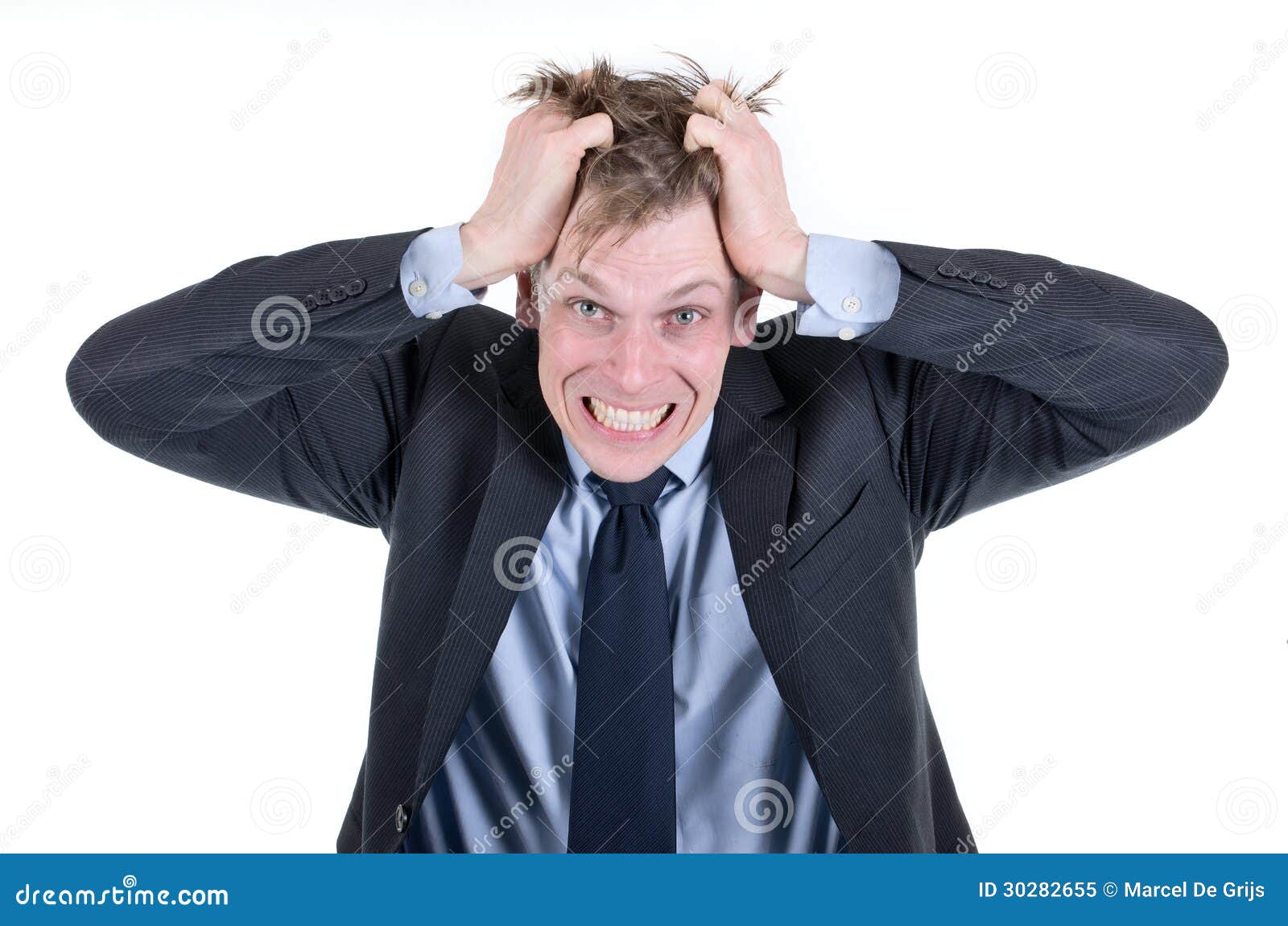 Stressed Businessman Royalty Free Stock Photo Image 30282655
