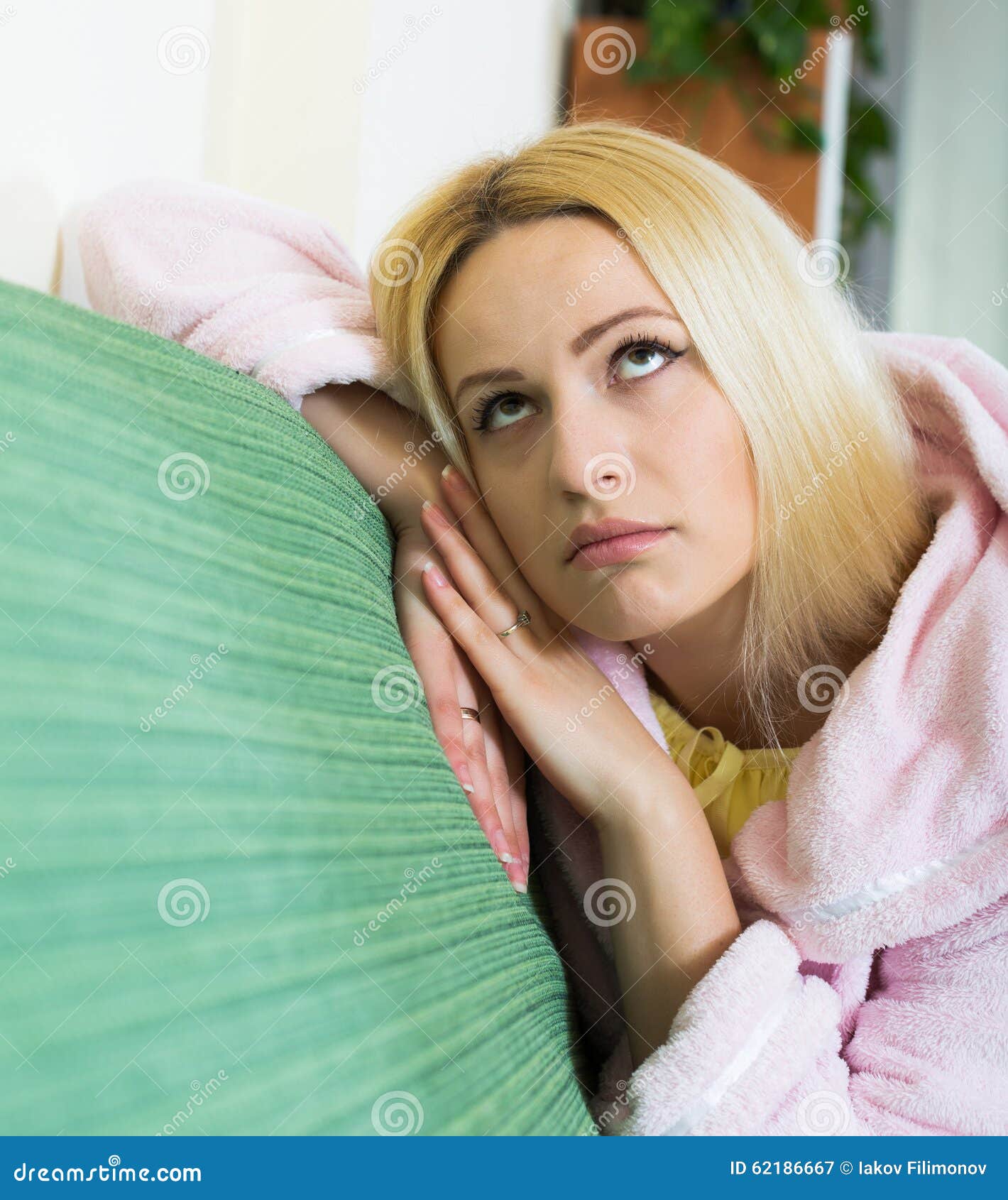 Depressed Girl Sitting in Silence Stock Image - Image of lost, nervous ...