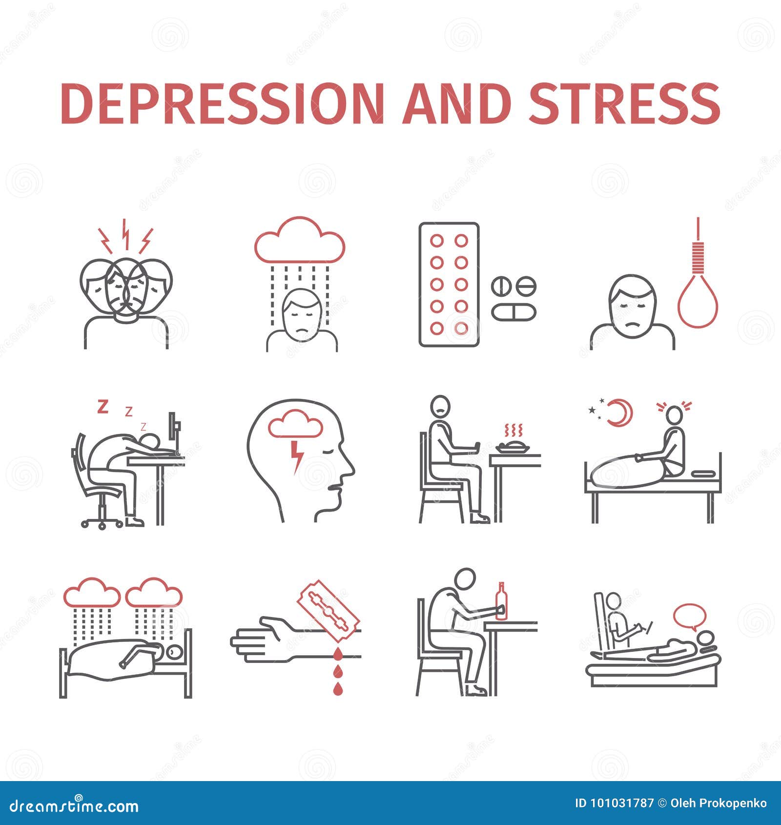 Depressie Infographic Symptomen, Behandeling Geplaatste ...