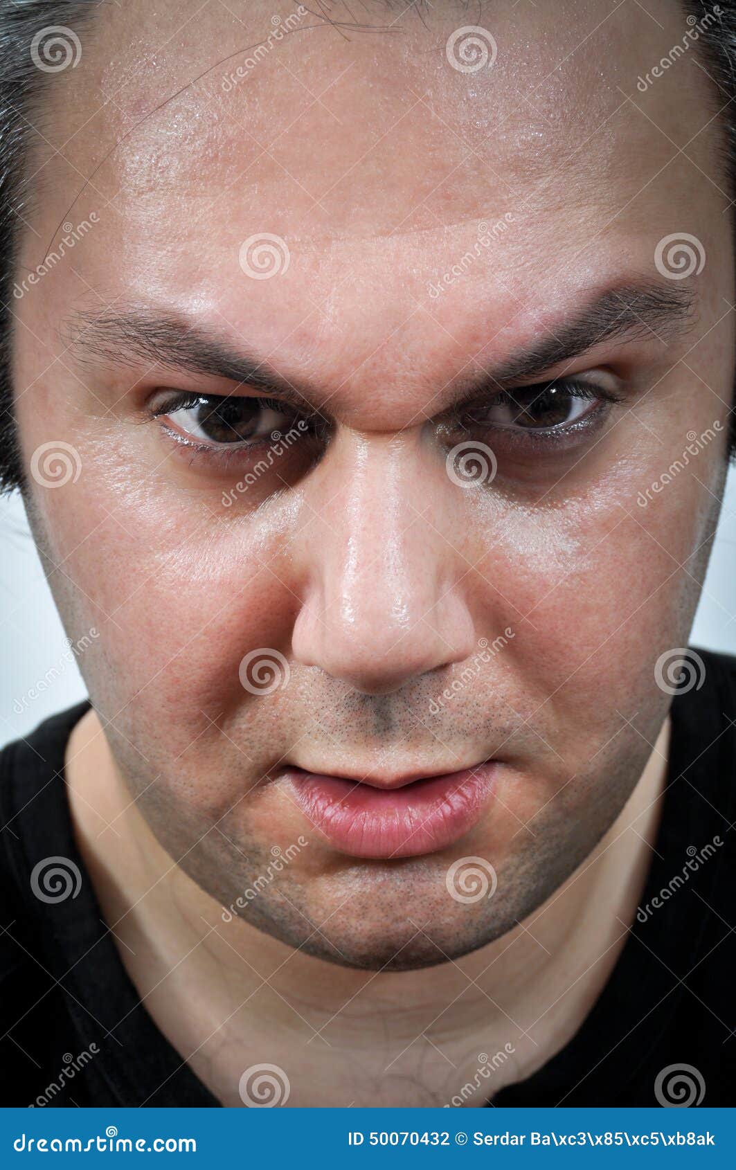 Depression Facial Expression Stock Photo - Image of crying, anger: 50070432