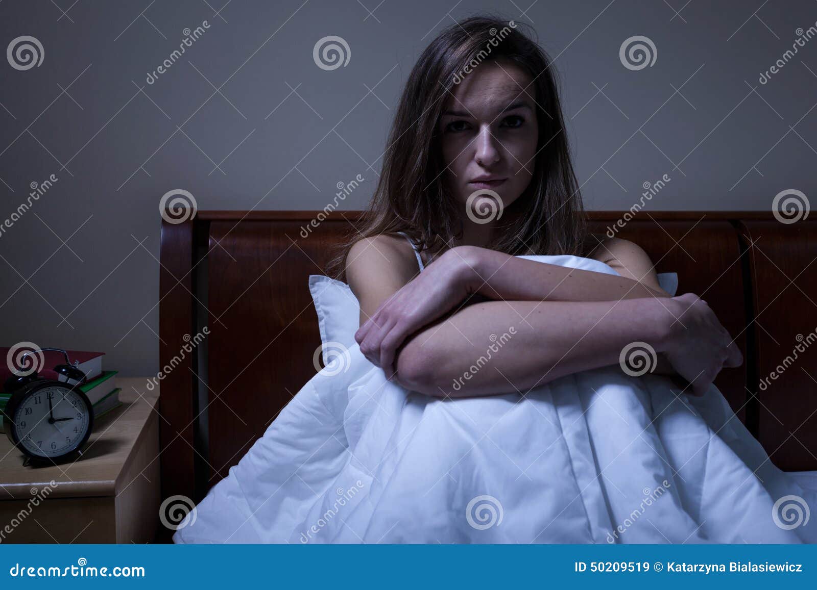 Depression in the Middle of Night Stock Image Image of headache