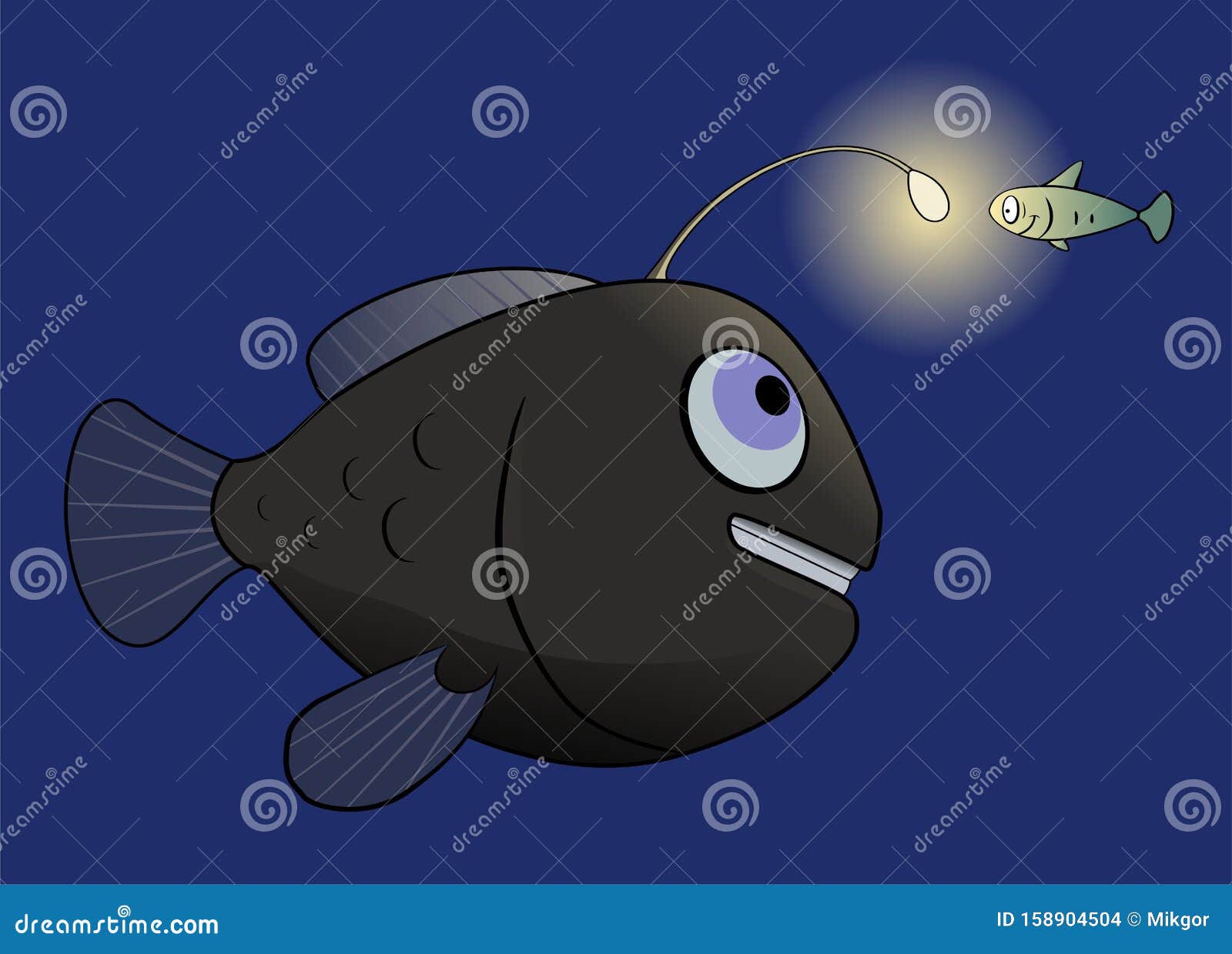 https://thumbs.dreamstime.com/z/depthwater-fish-hunter-angler-deep-sea-using-its-bait-lures-curious-little-his-future-victim-158904504.jpg