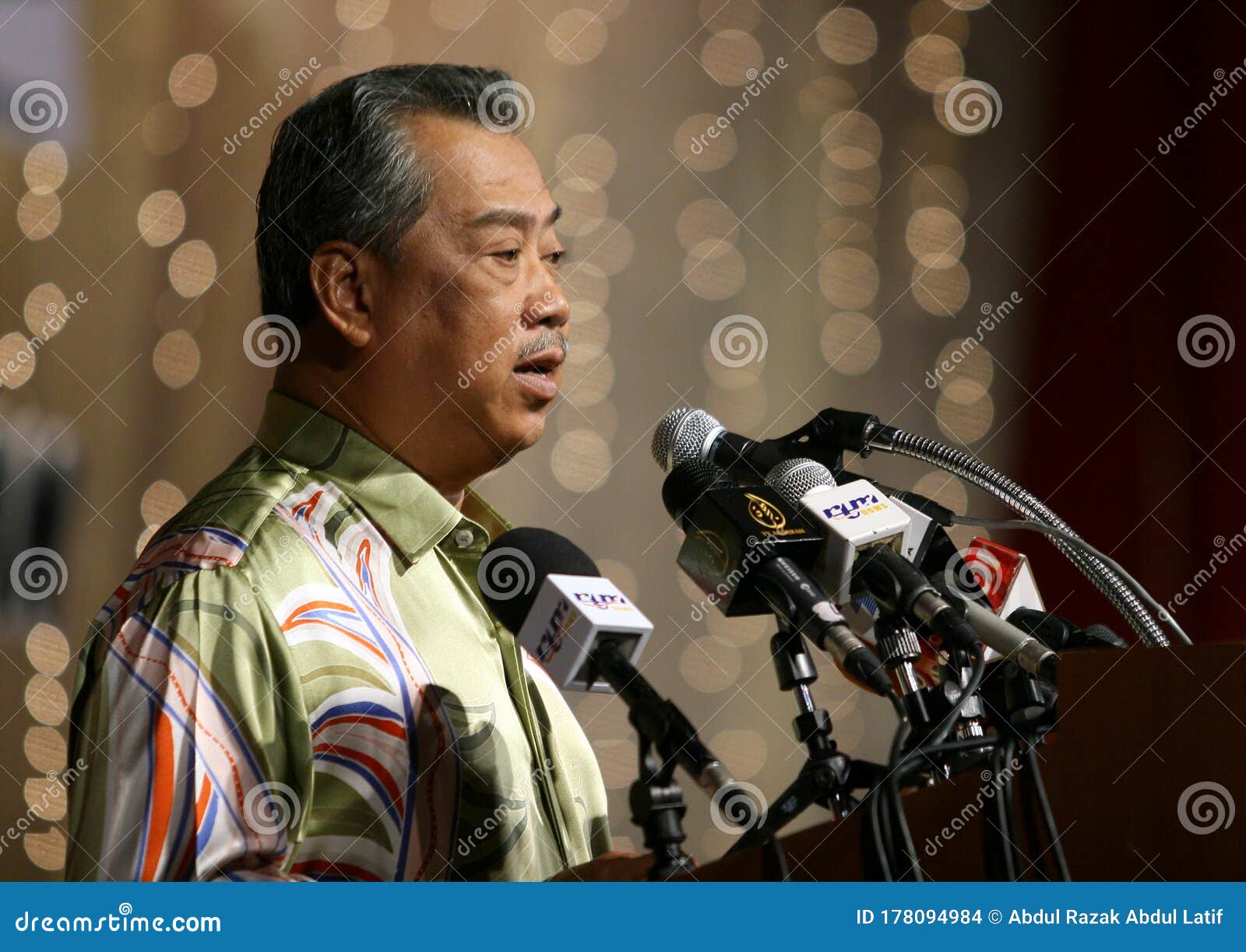 Deputy Prime Minister Of Malaysia Muhyiddin Yassin Editorial Stock Image Image Of Bersatu Face 178094984